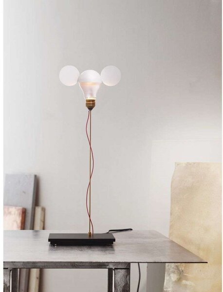 Lampa Stołowa Ingo Maurer, ściemnialny, biały, salon, metal