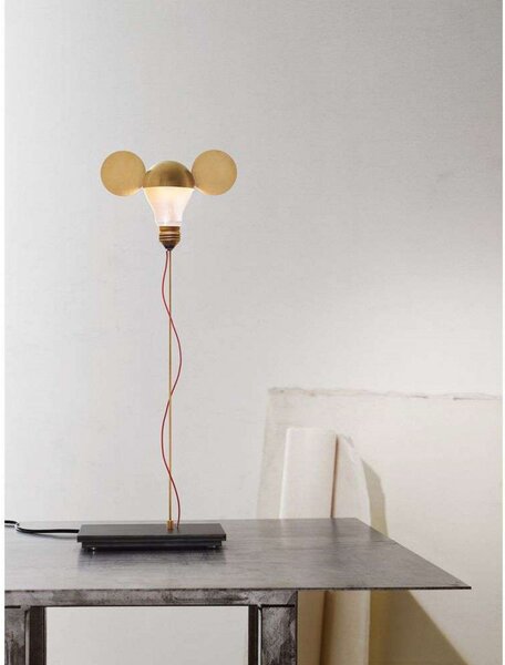 Lampa Stołowa Ingo Maurer, ściemnialny, złoty | mosiężny, salon, metal