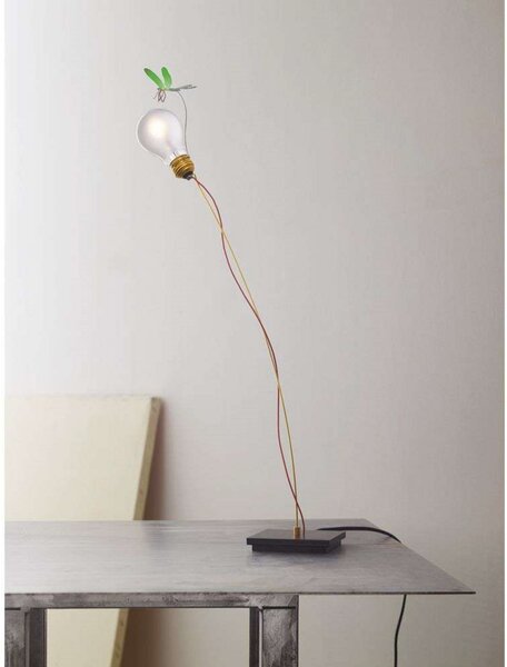 Lampa Stołowa Ingo Maurer, ściemnialny, czarny, salon, aluminium
