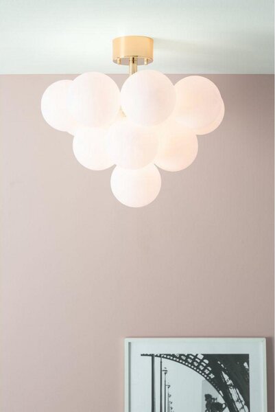 Lampa Sufitowa Markslöjd, złoty | mosiężny, salon, szkło