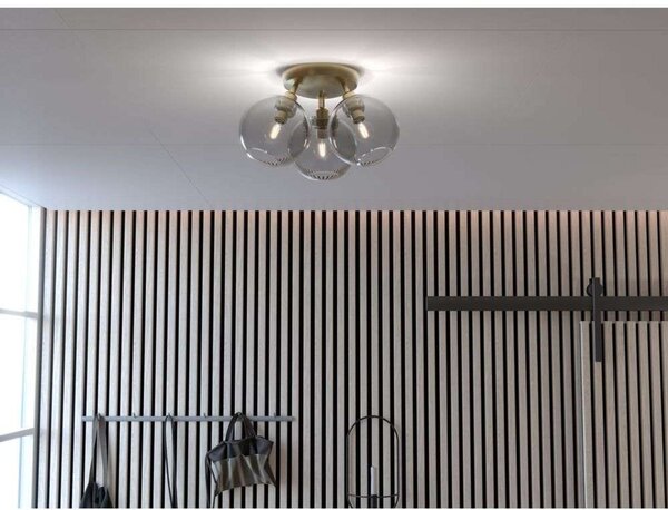 Lampa Sufitowa Belid, niebieski, salon, szkło