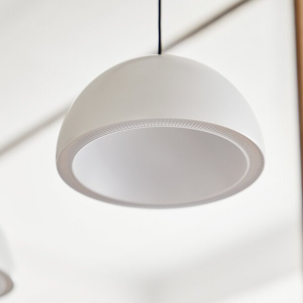 Lampa Wisząca LOOM DESIGN, Curve, ściemnialny, biały, salon, aluminium, nowoczesny