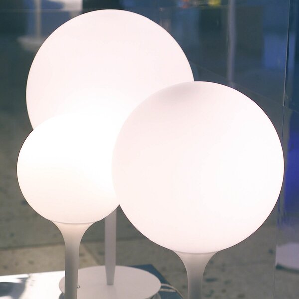 Lampa Stołowa Artemide, Castore, ściemnialny, biały, salon, tworzywo sztuczne, design