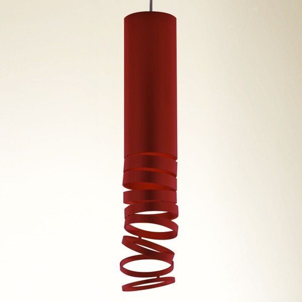 Lampa Wisząca Artemide, Decomposé, ściemnialny, czerwony, salon, metal, design