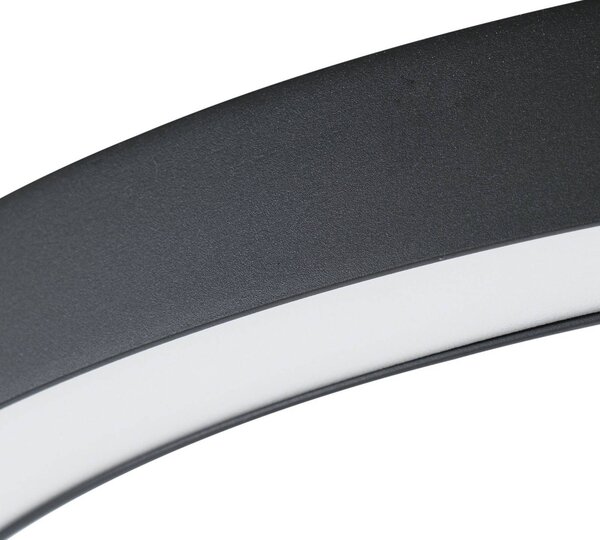 Lampa sufitowa LED Neor Lucande, możliwość ściemniania, czarny, przedpokój, metal, nowoczesny