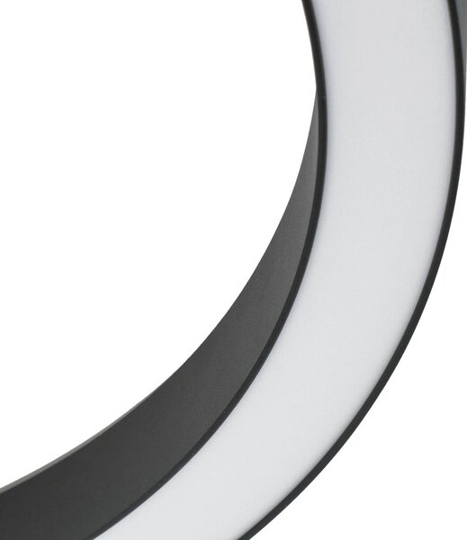 Lampa sufitowa LED Neor Lucande, możliwość ściemniania, czarny, przedpokój, metal, nowoczesny