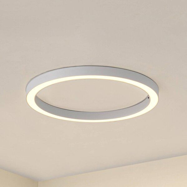 Lampa sufitowa LED Neor Lucande, możliwość ściemniania, biały / opal, przedpokój, metal, nowoczesny