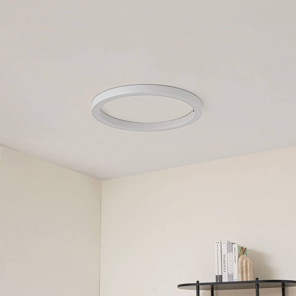 Lampa sufitowa LED Neor Lucande, możliwość ściemniania, biały / opal, przedpokój, metal, nowoczesny