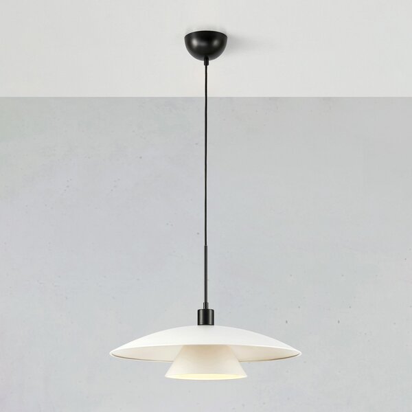 Lampa Wisząca Markslöjd, Millinge, ściemnialny, biały, salon, metal, skandynawski