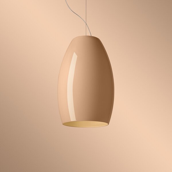 Lampa Wisząca Foscarini, Buds 1, ściemnialny, beżowy, salon, szkło, design