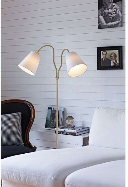 Lampa Podłogowa Markslöjd, złoty | mosiężny, salon, metal