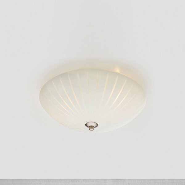Lampa Sufitowa Markslöjd, Cut, ściemnialny, biały, salon, szkło