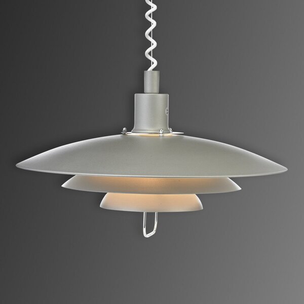 Lampa Wisząca Markslöjd, KIRKENES, ściemnialny, szary, salon, metal, nowoczesny
