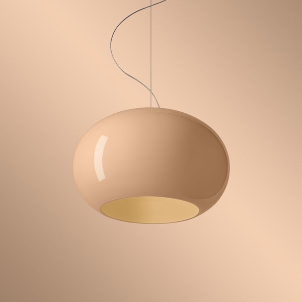 Lampa Wisząca Foscarini, Buds 2, beżowy, salon, szkło, design