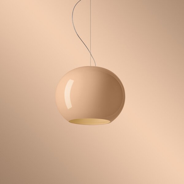 Lampa Wisząca Foscarini, Buds 3, ściemnialny, beżowy, salon, szkło, design