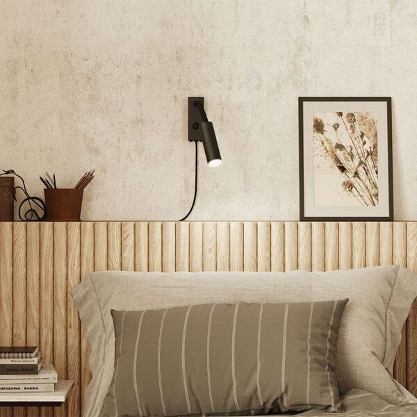 Pipeline Flex Lampa Ścienna Matt Black - Herstal