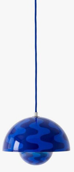 Lampa Wisząca &Tradition, Flowerpot VP1, ściemnialny, niebieski, salon, metal, design