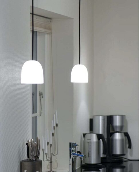 Lampa Wisząca Piet Hein, biały, jadalnia, szkło