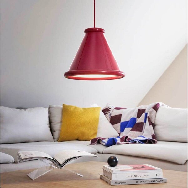 Lampa Wisząca Belid, czerwony, jadalnia, metal