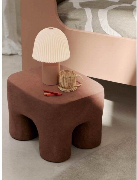 Frill Portable Lampa Stołowa Rose/White - Ferm Living