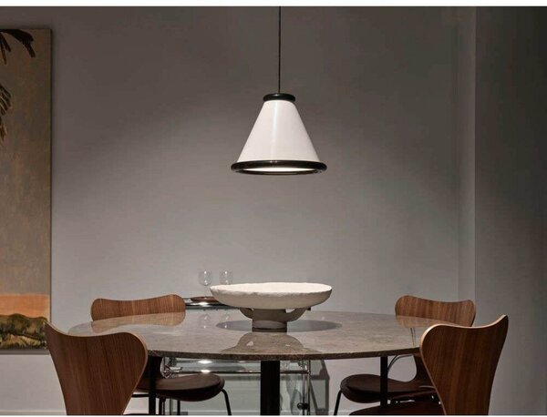 Belle Lampa Wisząca Ø36 Glossy White/Glossy Black - Belid