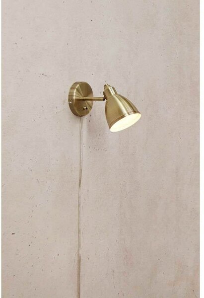 Lampa Ścienna Markslöjd, złoty | mosiężny, salon, metal