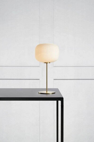 Lampa Stołowa Markslöjd, biały, salon, szkło