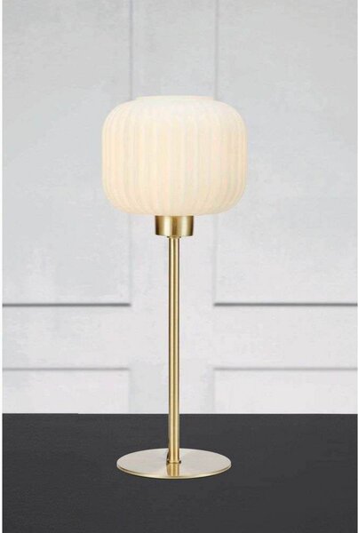 Sober Lampa Stołowa Small Brushed Brass/White - Markslöjd