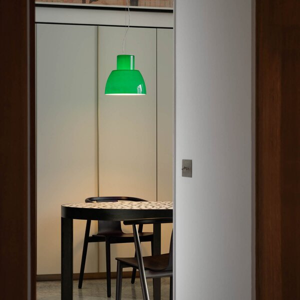 Lampa Wisząca Nemo Lighting, Lorosae, ściemnialny, zielony, salon, szkło