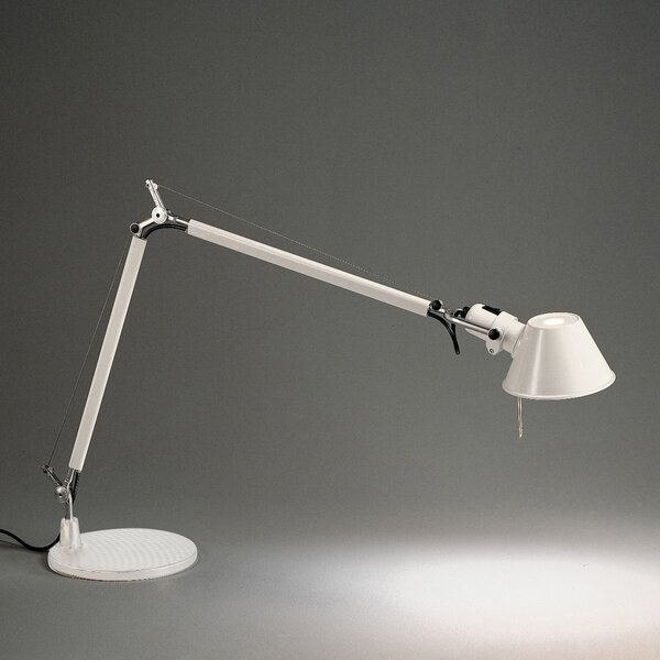 Lampa Stołowa Artemide, Tolomeo, biały, gabinet | pracownia, metal, design