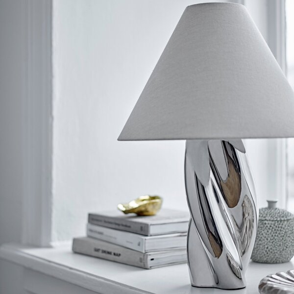 Lampa Stołowa Bloomingville, Silva, metaliczny, salon, ceramika, nowoczesny