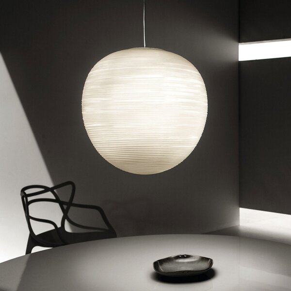 Lampa Wisząca Foscarini, Rituals XL, ściemnialny, biały, salon, szkło, design