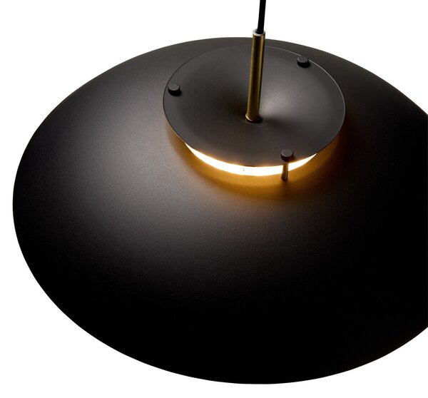 Lampa Wisząca Halo Design, STEPP, ściemnialny, czarny, jadalnia, metal, skandynawski
