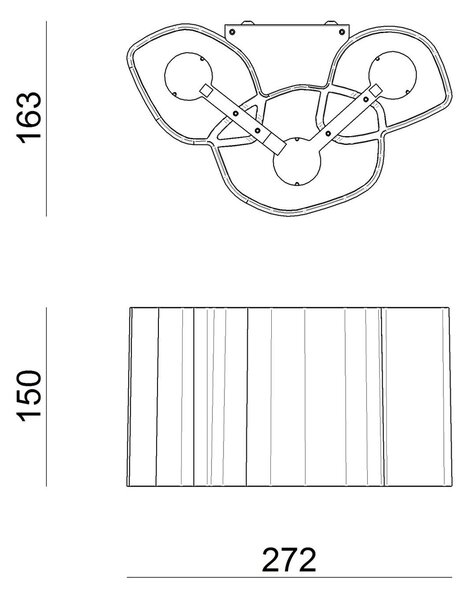 Lampa Ścienna Stilnovo, Honey, biały, salon, tworzywo sztuczne, design