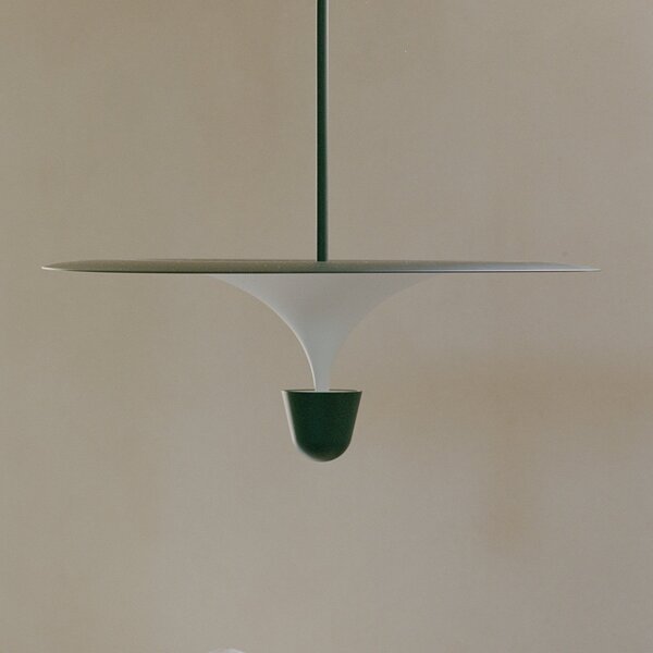 Lampa Wisząca New Works, Kantarell, ściemnialny, biały, jadalnia, metal, design