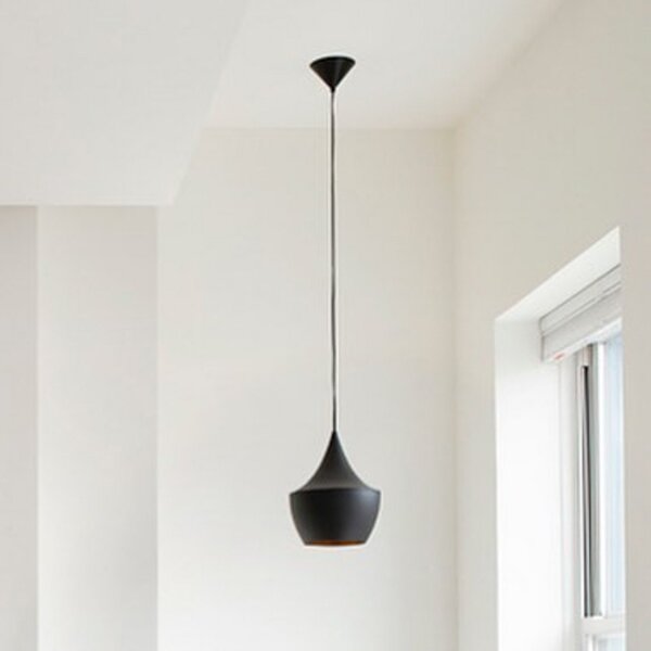Lampa Wisząca Tom Dixon, Beat, ściemnialny, czarny, salon, mosiądz, design