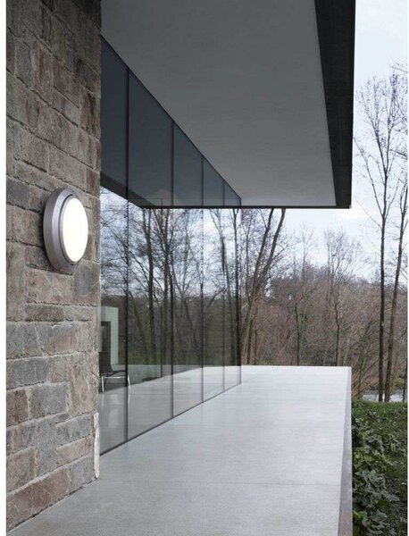Lampa Ścienna Luceplan, metaliczny, taras, aluminium