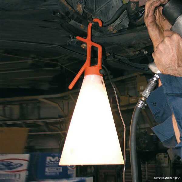 Mayday ArbejdsLampa Pomarańczowa - Flos FLOS, Mayday, biały, tworzywo sztuczne, design