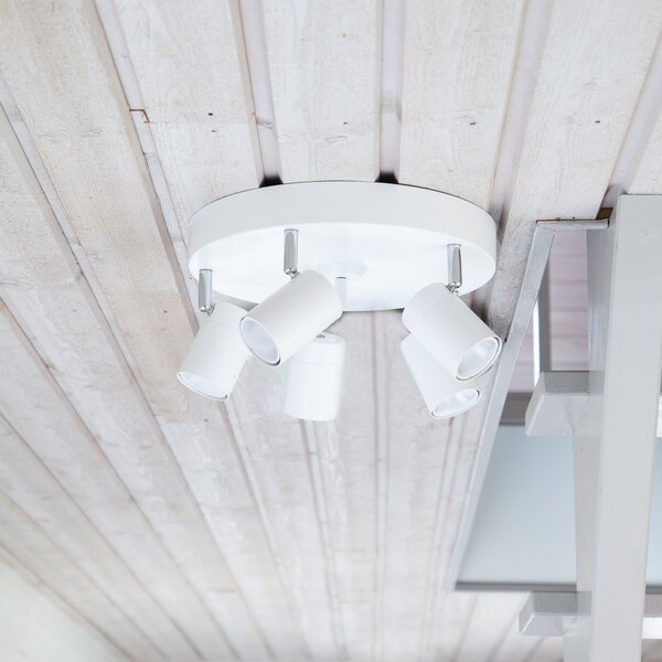 Lampa Sufitowa By Rydéns, Correct, ściemnialny, biały, salon, metal, nowoczesny