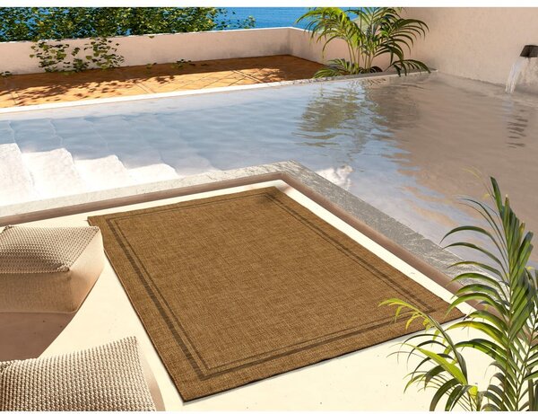 Brązowy dywan odpowiedni na zewnątrz 80x150 cm Guinea Natural – Universal