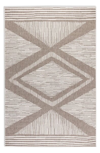 Brązowo-kremowy dywan odpowiedni na zewnątrz 120x170 cm Gemini – Elle Decoration