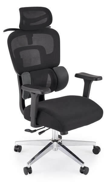 Fotel biurowy ergonomiczny Booster Halmar z regulowanym zagłówkiem