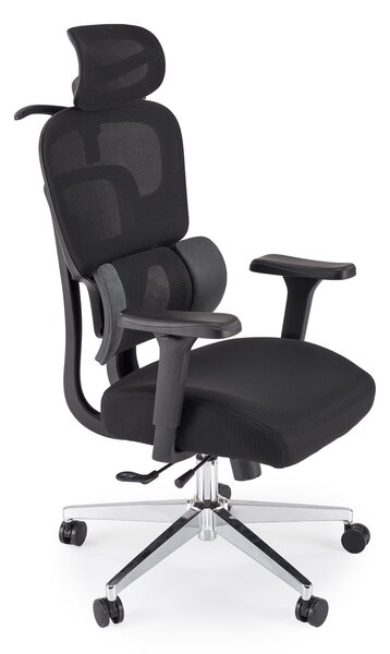 Fotel biurowy ergonomiczny Booster Halmar z regulowanym zagłówkiem