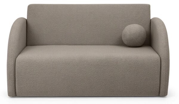 Sofa rozkładana Nubi trzyosobowa 140 cm z pojemnikiem - beżowa boucle Quelle 16