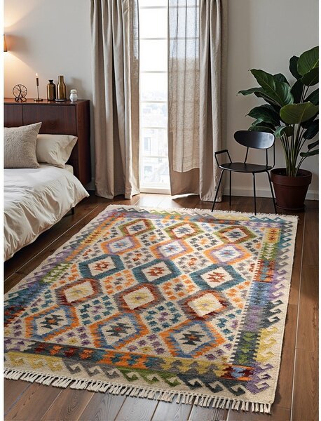 Wełniany dywan dwustronny tkany ręcznie 120x170 cm Kamal Oasis – Nouristan