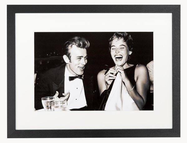Oprawiony druk fotograficzny Pier Angeli and James Dean