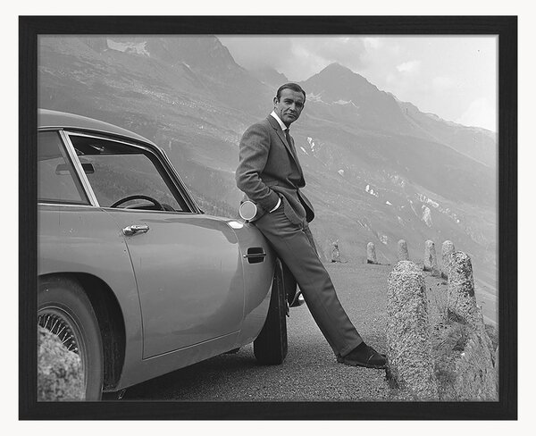 Oprawiony druk cyfrowy Sean Connery (James Bond)