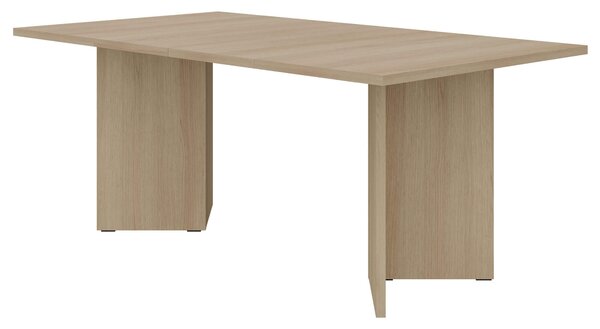 MebleMWM Stół rozkładany do jadalni FORM | 100/188 cm | Dąb Lindberg