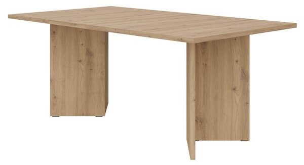MebleMWM Stół rozkładany FORM | 100/188 cm | Dąb Artisan