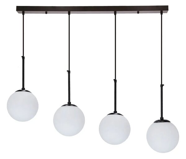 Czarna lampa wisząca z czterema punktami światła - D270-Seya